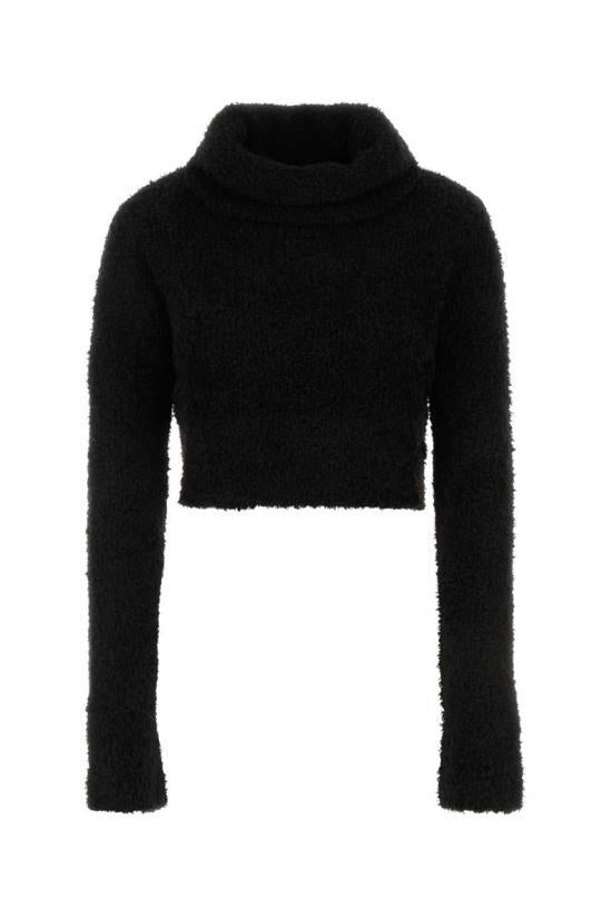 Saint Laurent Black Wool Turtleneck Sweater 802477Y76UX1000 DOM