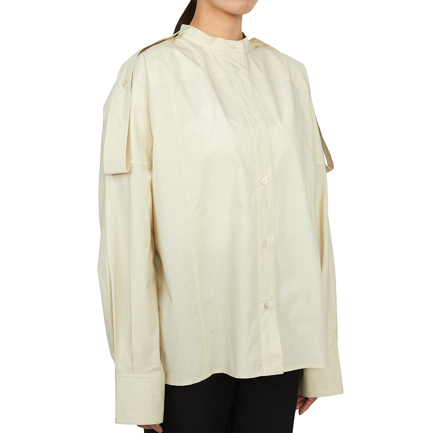 STUDIO NICHOLSON Neptune Poplin Women’s Shirt NEPTUNE SNW 1109 DOVE