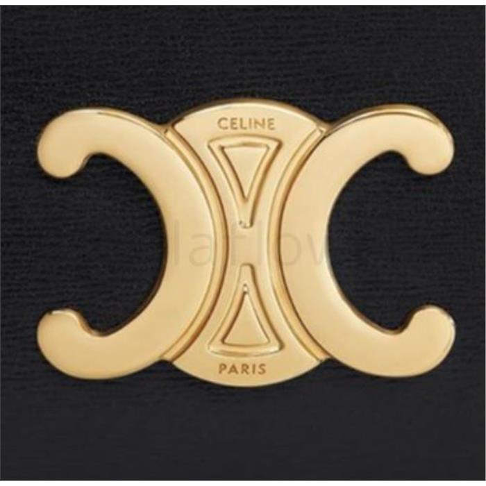 CELINE Triomphe Leather Card Holder 10L833DPV