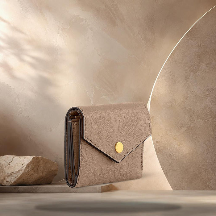 Louis Vuitton Zoe Wallet Turtledove Gray Compact Bifold Wallet