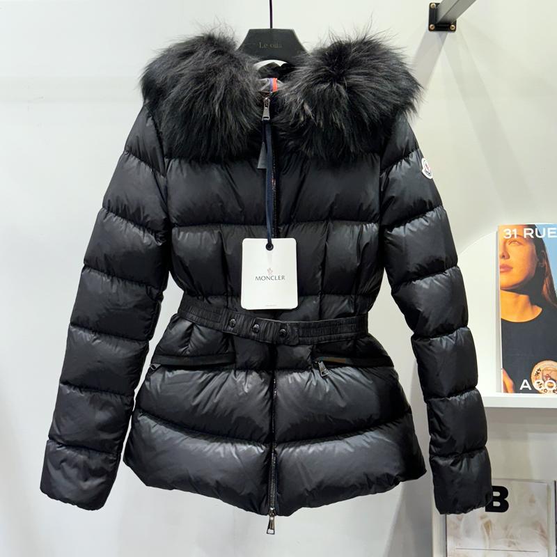 Moncler Black Boed Short Down Jacket for Women