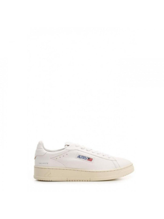 AUTRY Dallas Low Sneakers White Gray Leather Low-Top