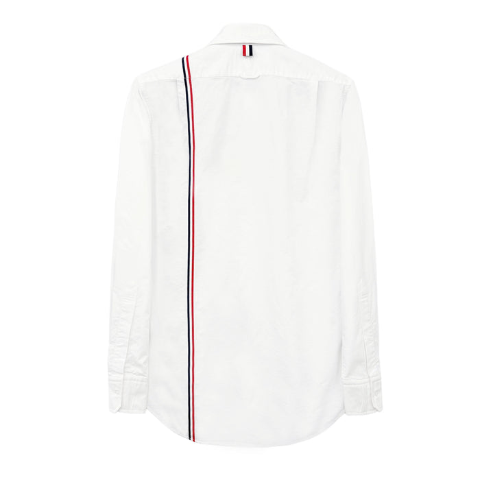 THOM BROWNE Cotton Stripe Long Sleeve Shirt MWL396A 100