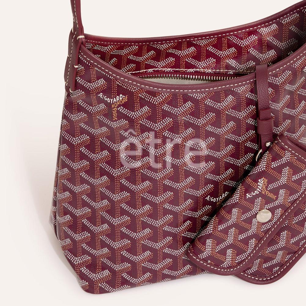 Aimé Leon Dore Burgundy Mini Hobo Tote Bag BOHEME MINTY33 CL33