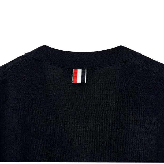 THOM BROWNE Women’s Wool Armband Cardigan Navy