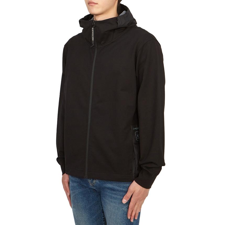 CP Company Men’s Hooded Zip-Up Down Puffer Jacket Black