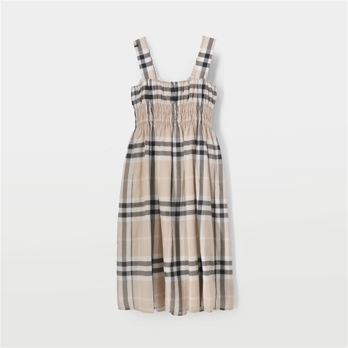 BURBERRY Delilah Check Sleeveless Midi Dress 80994111