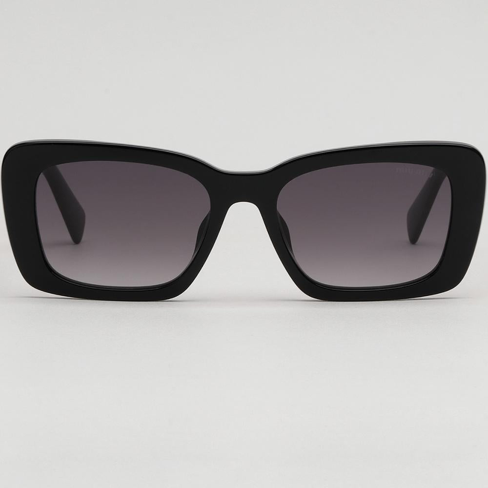 Miu Miu Thick Acetate Square Sunglasses Unisex with Shopping Bag SMU07Y 1AB 5D1