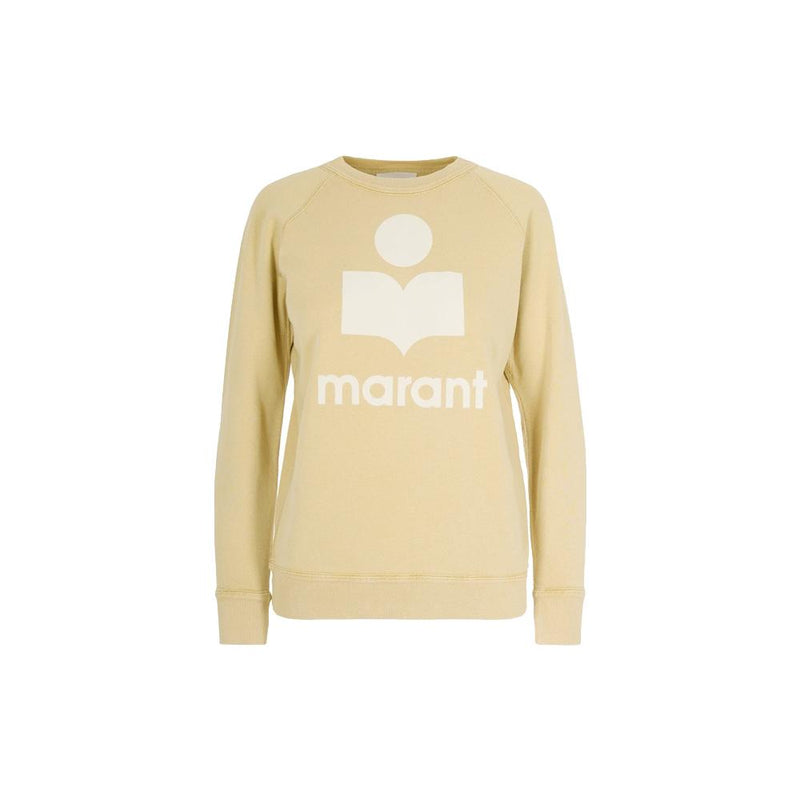 Isabel Marant Velvet Logo Sweatshirt Light Oak