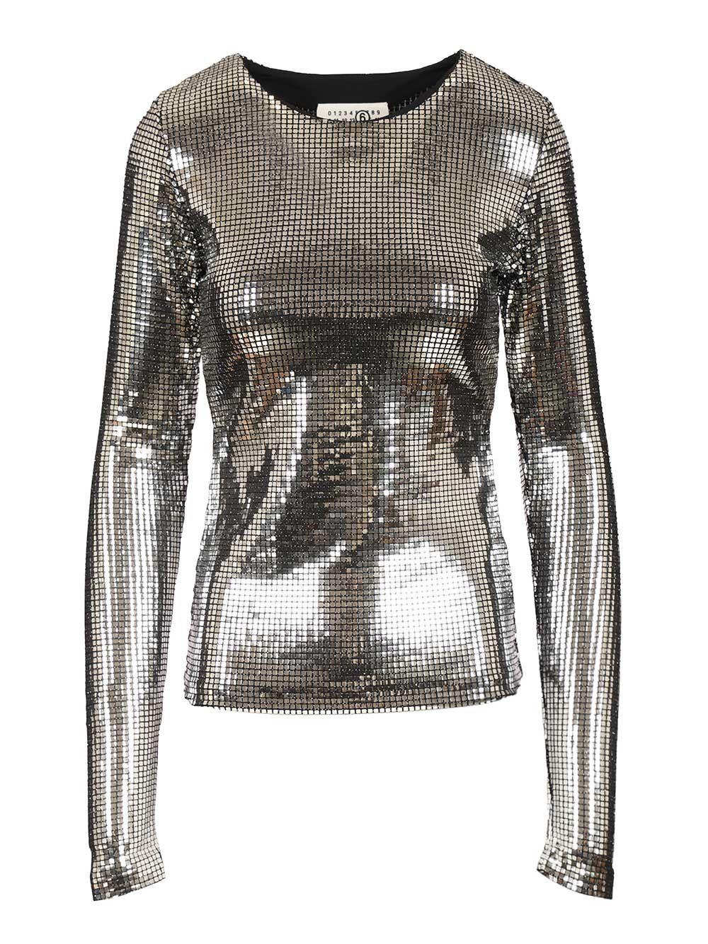Maison Margiela Long Sleeve Cotton T-Shirt Black