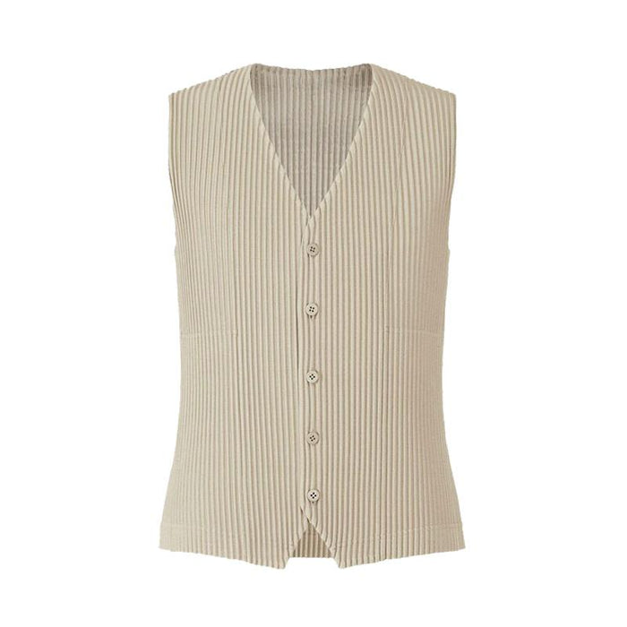 Issey Miyake Unisex Tailored Pleated Vest JE157