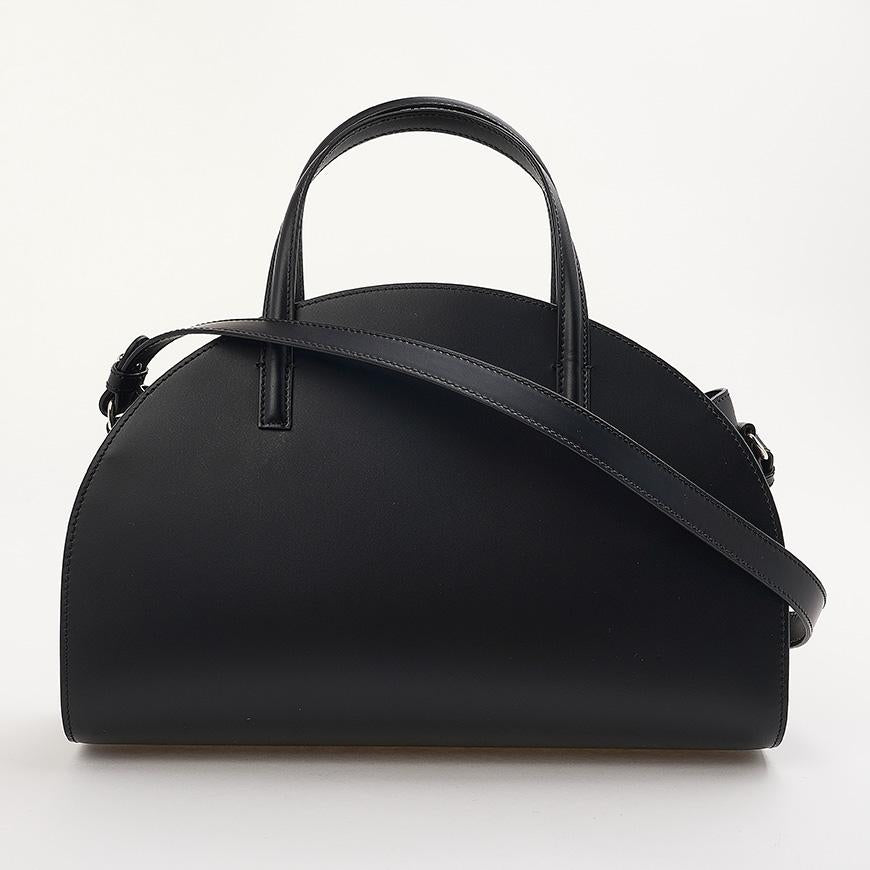 A.P.C. Demi Lune Small Tote Bag Black Leather Women’s