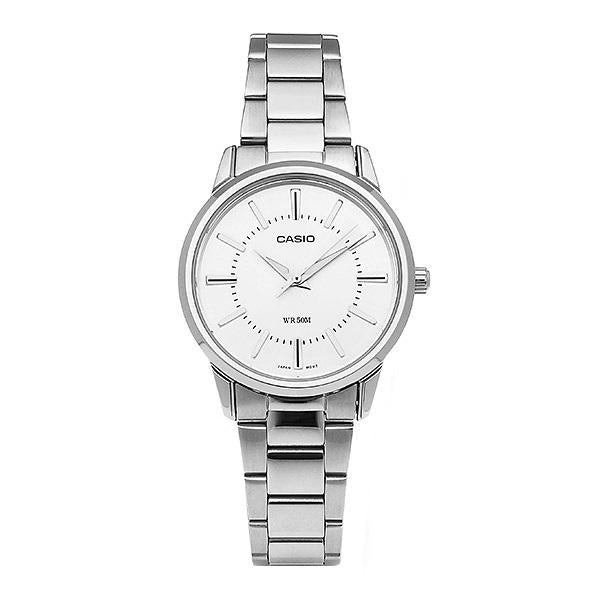 Casio Silver Stainless Steel Analog Women’s Watch LTP 1303D 7AVDF