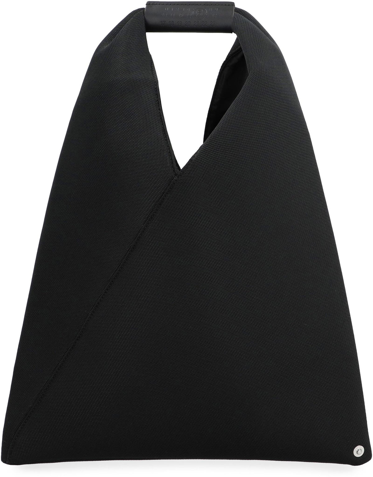Maison Margiela Black Leather Shoulder Tote Bag