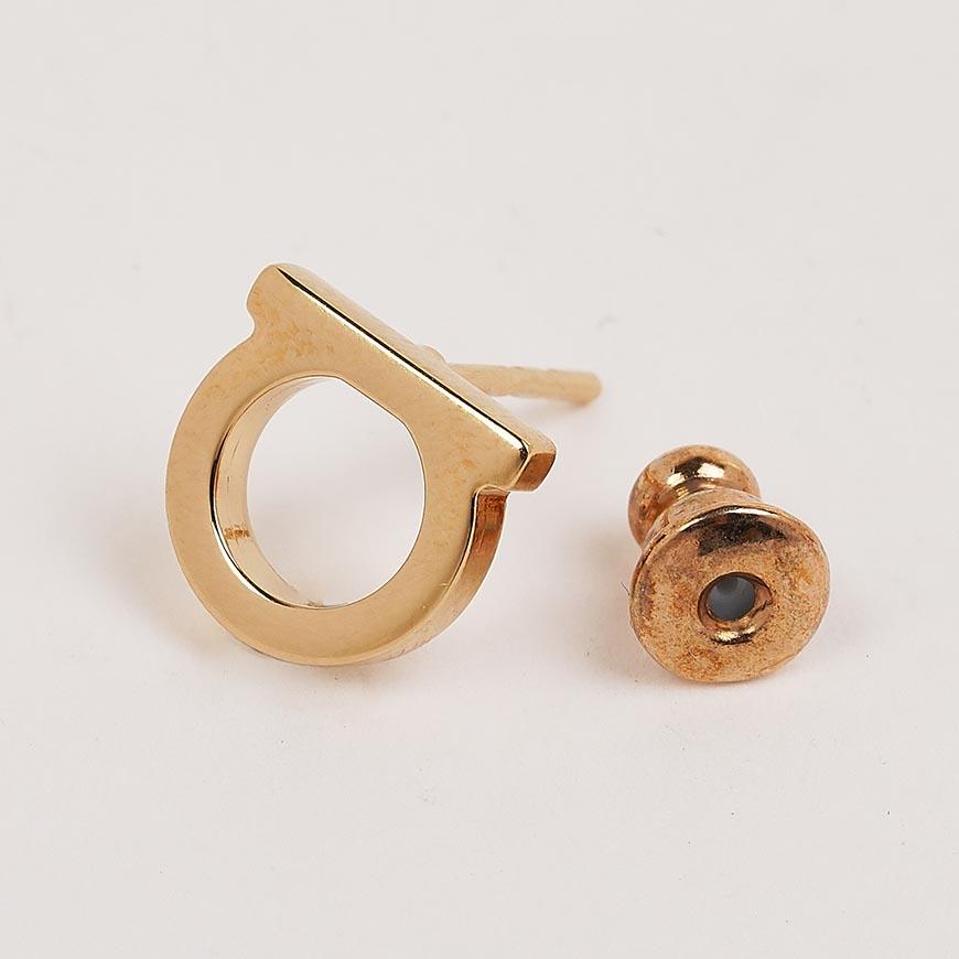 Ferragamo Women’s Gancini Earrings 0120 OROLUC 0696432