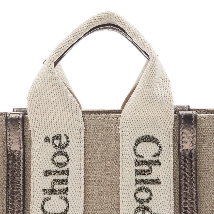 Chloe Mini Woody Tote Bag for Women CHC25SP237O81 074