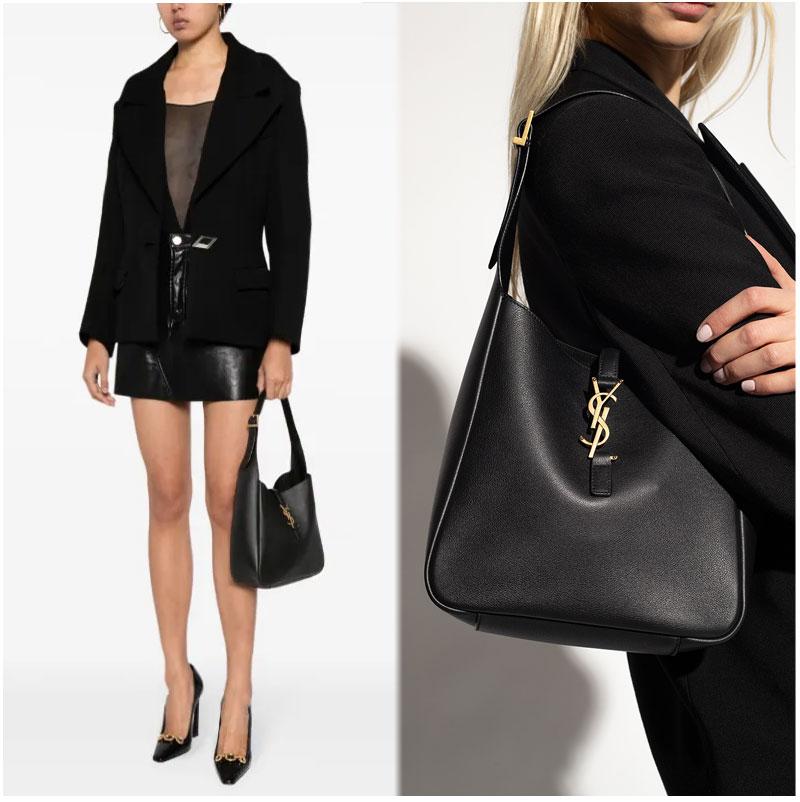 Saint Laurent Grain Leather Small 5 à 7 Women’s Shoulder Bag B 713938 AAAUQ 1000