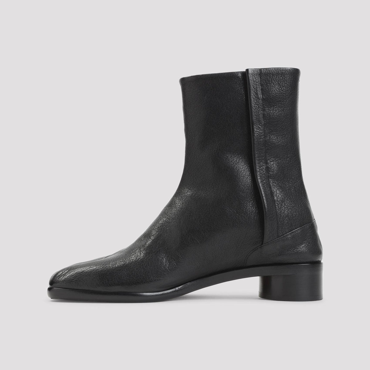Maison Margiela Black Leather Mid Boots
