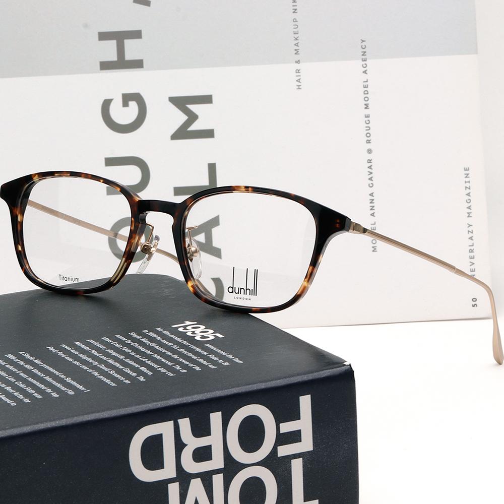 Dunhill Titanium Square Acetate Eyeglass Frames Unisex VDH121 0909