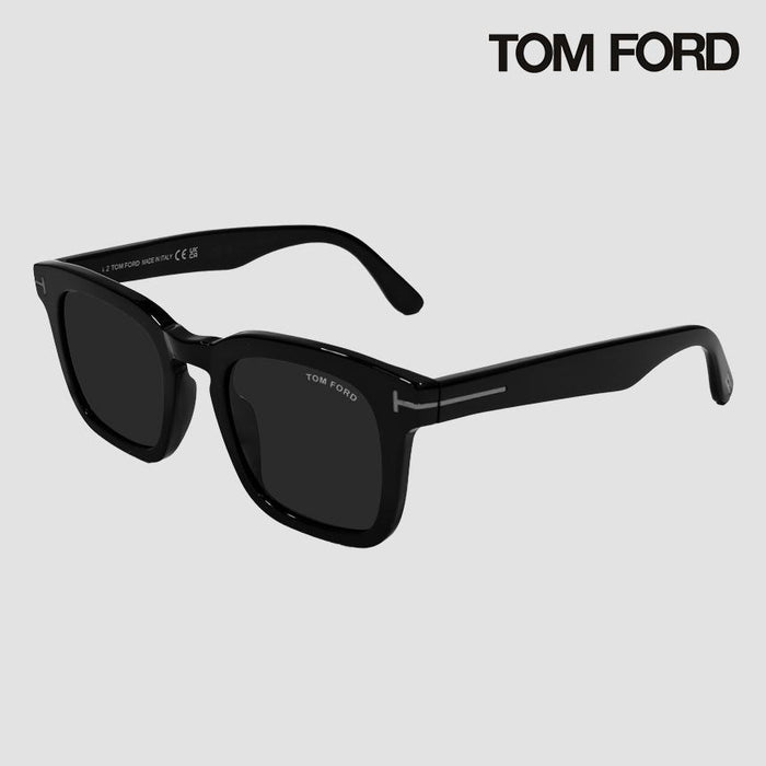 TOM FORD Black Square Sunglasses Signature Logo FT0751N 01A