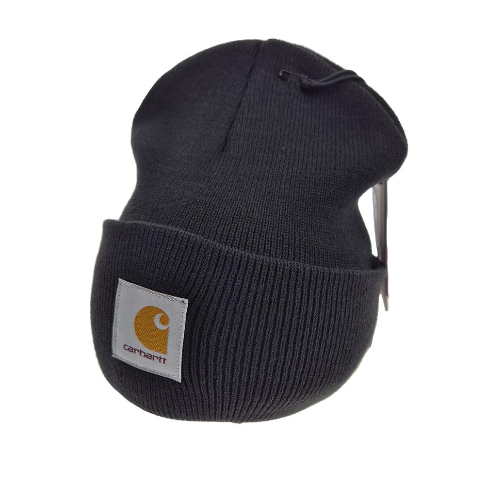 CARHARTT WIP Logo Patch Acrylic Beanie Black