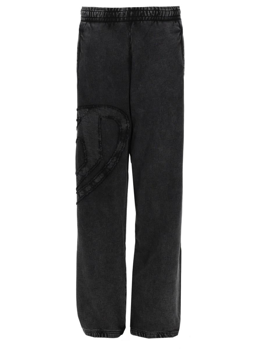 DIESEL Black Wool Blend Slim Fit Suit Pants for Men