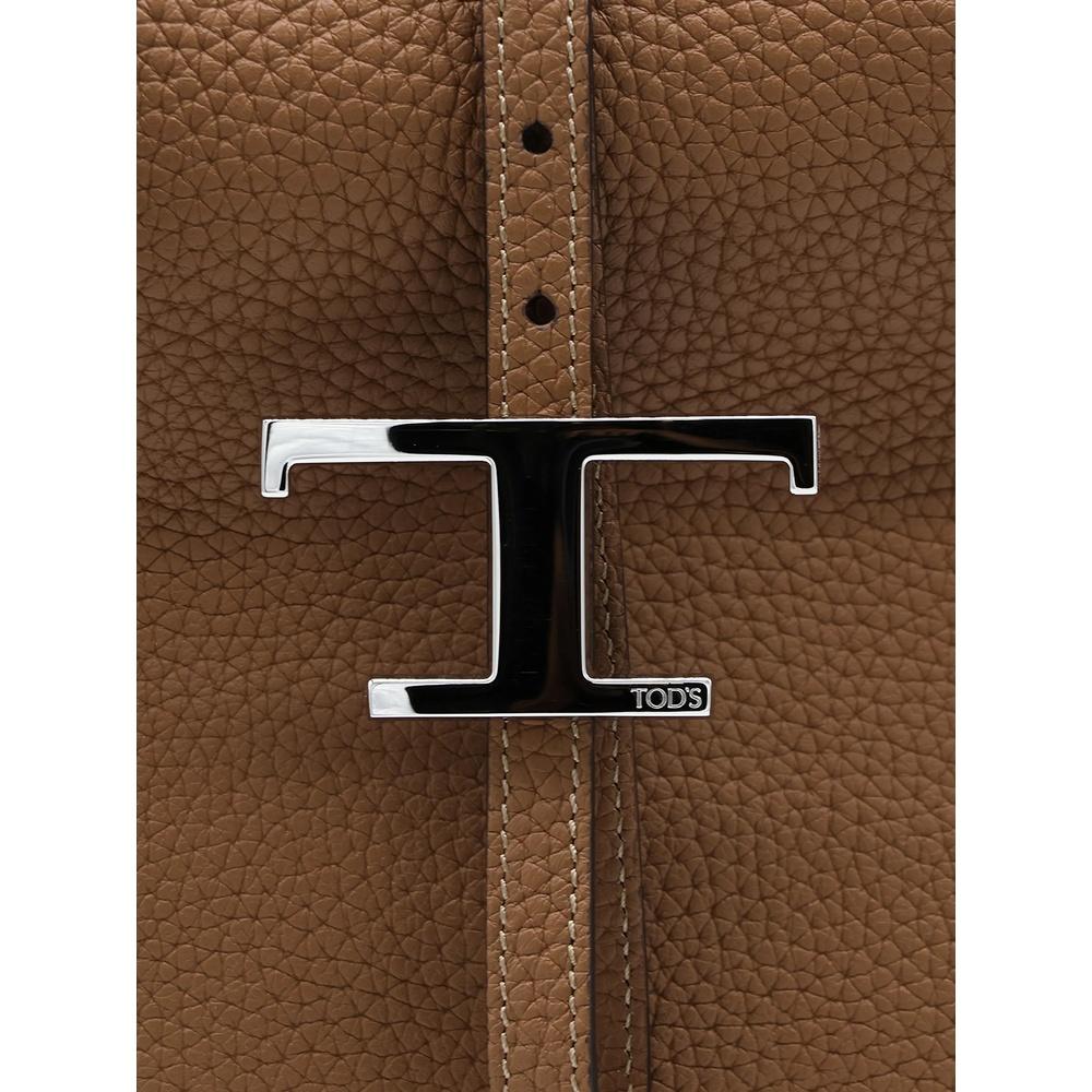 Tods T Timeless Small Leather Shoulder Bag