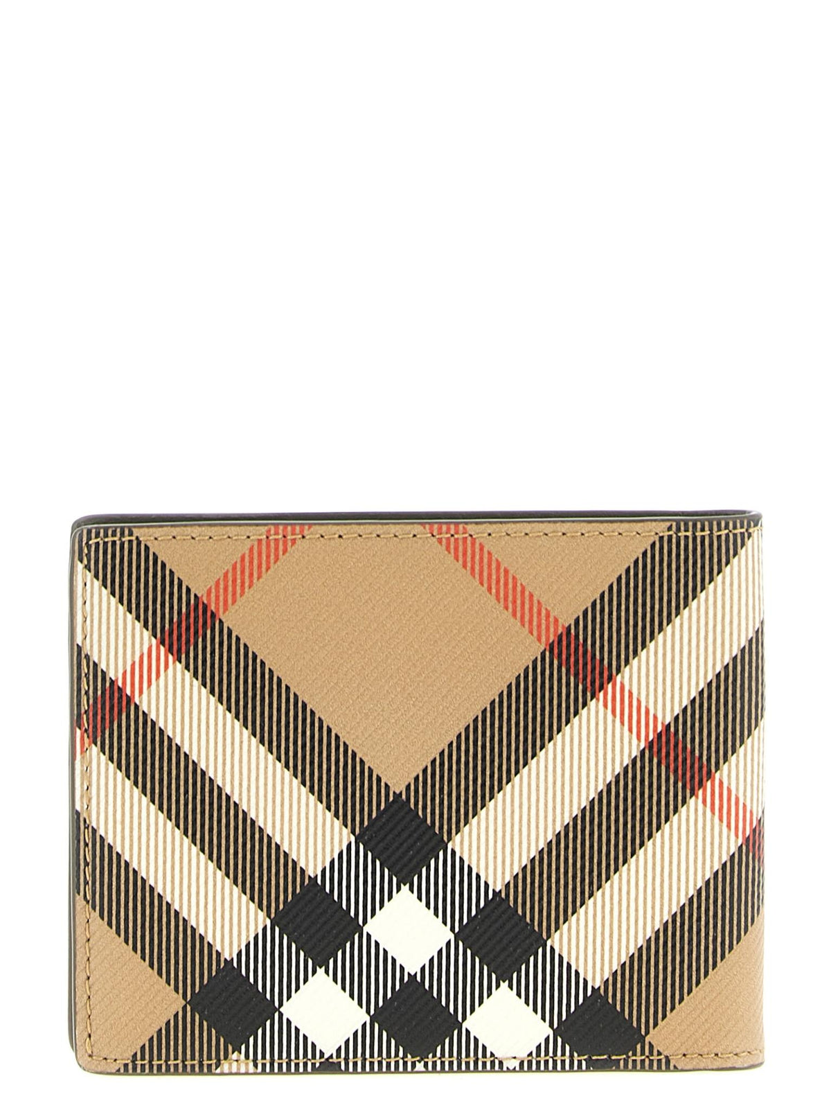 BURBERRY Sand Leather Card Holder Wallet for Men
