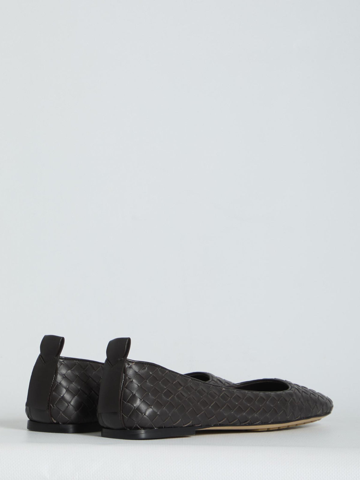 Bottega Veneta Leather Flat Shoes Brown