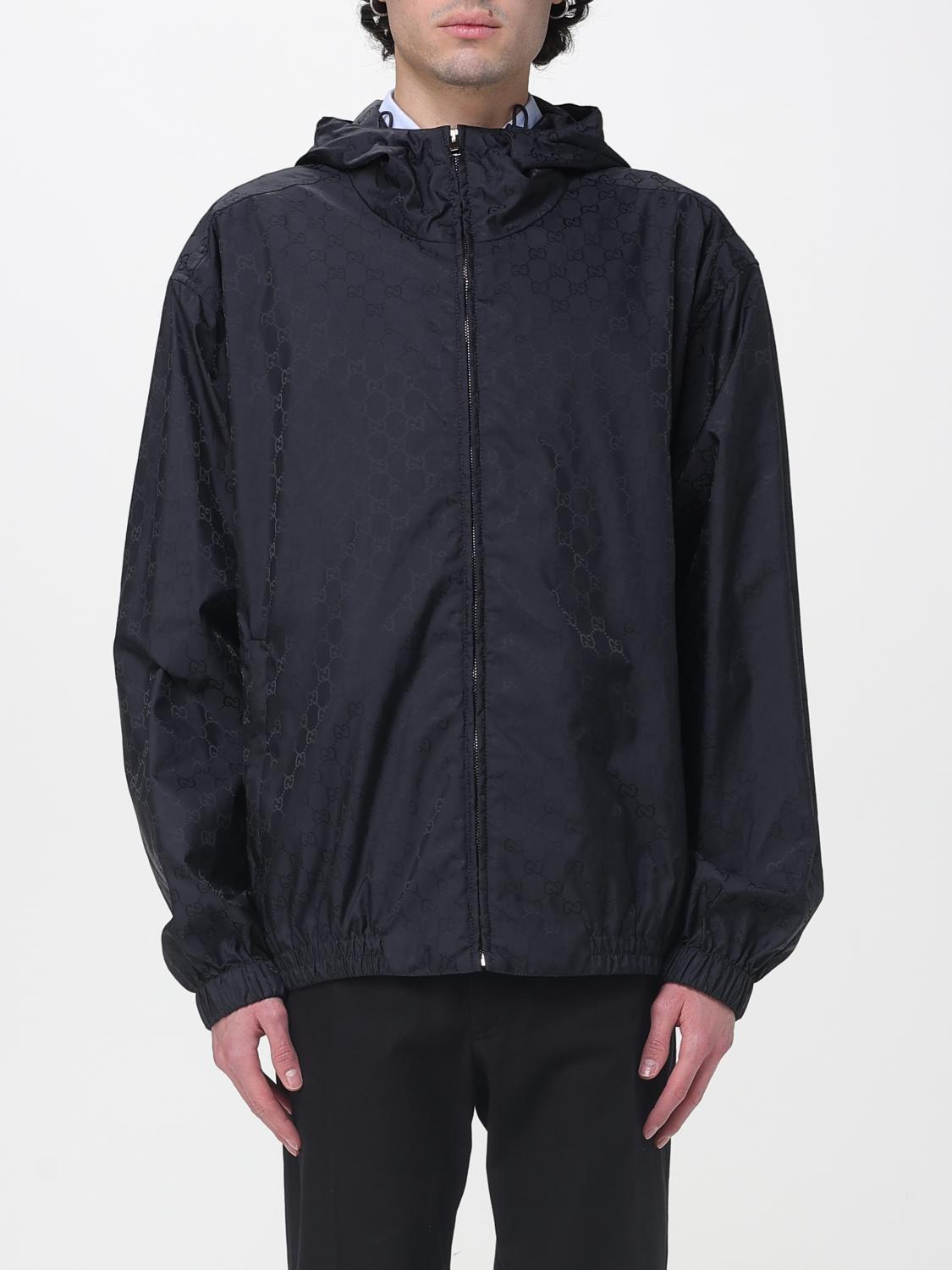 GUCCI Blue Cotton Zip-Up Jacket