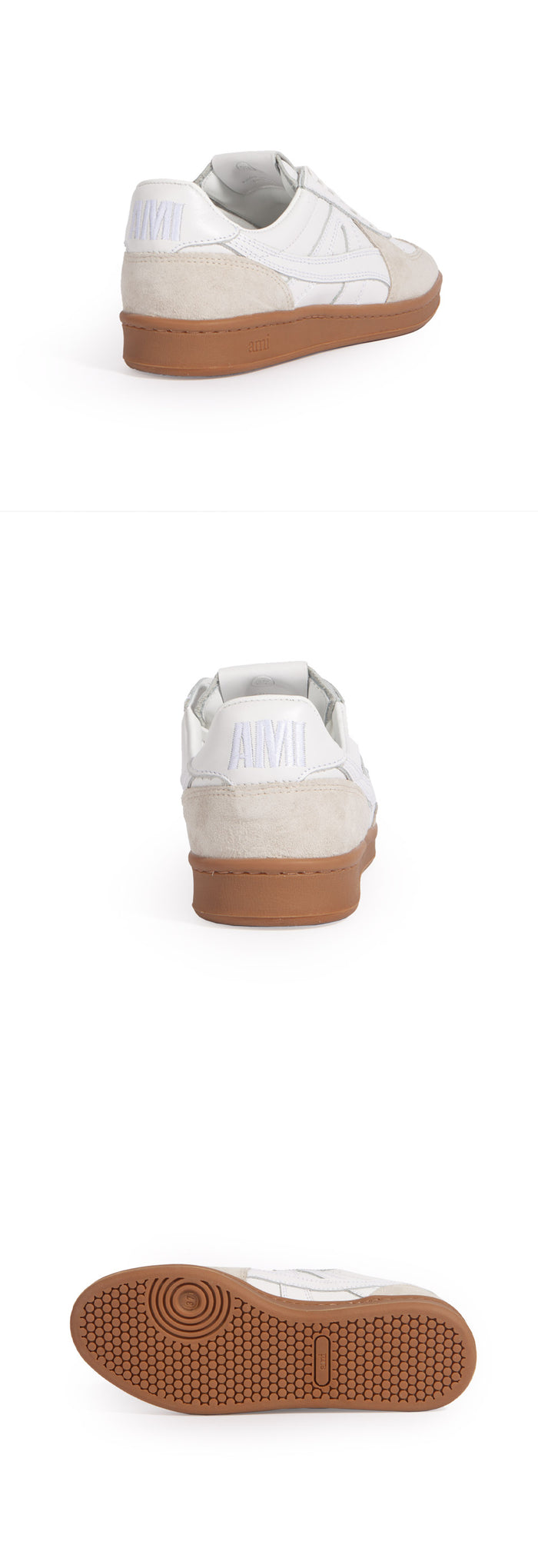 AMI Tennis Low-Top Sneakers Unisex White Canvas