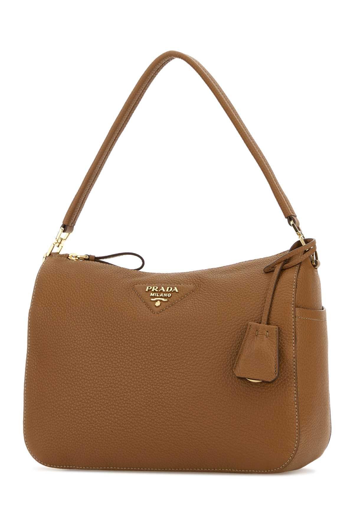 PRADA Black Vela Nylon Shoulder Bag