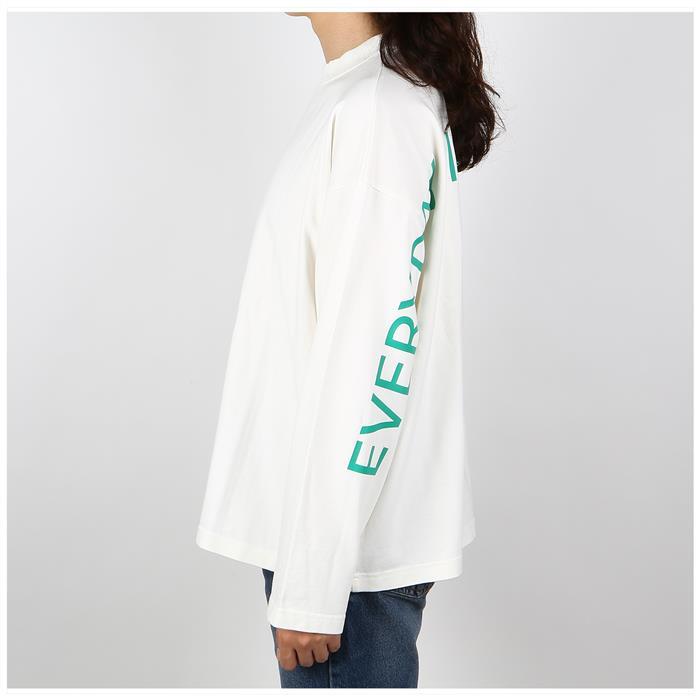 SUNNEI Green Graphic Print Oversized Long Sleeve T-Shirt SN2PXH06AP JE130 005