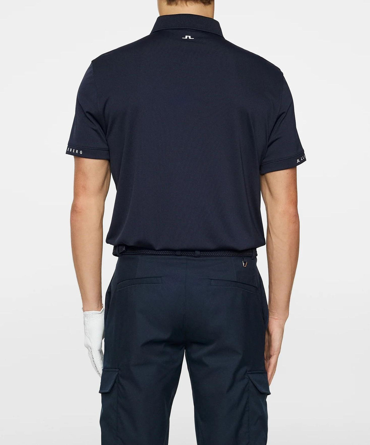 J LINDEBERG Men’s Golf Polo Shirt Short Sleeve Navy 2025