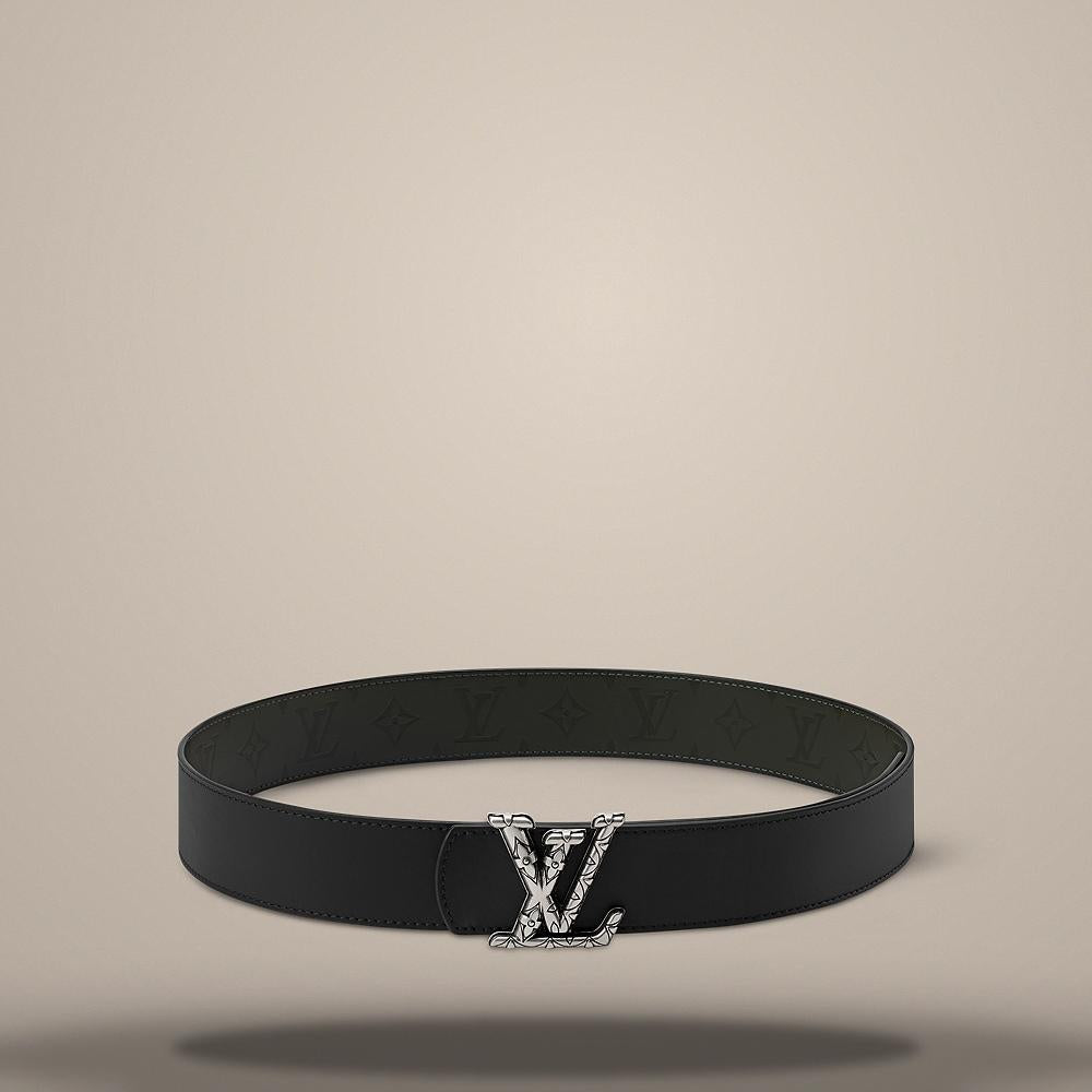 Louis Vuitton LV Dimension Drift Reversible Belt Black Khaki 40mm M4408