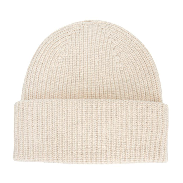 Max Mara Weekend Alben Rib Knit Beanie Hat Black
