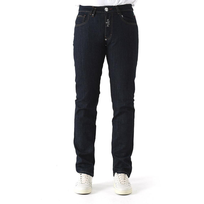 Philipp Plein Supreme Straight Cut Jeans Navy Denim Pants