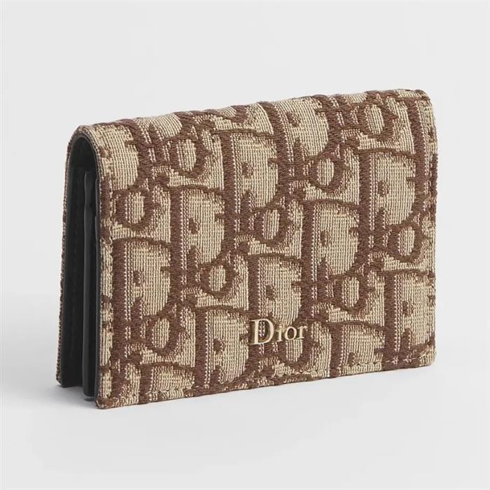 DIOR Business Card Holder Leather Wallet Black Men’s