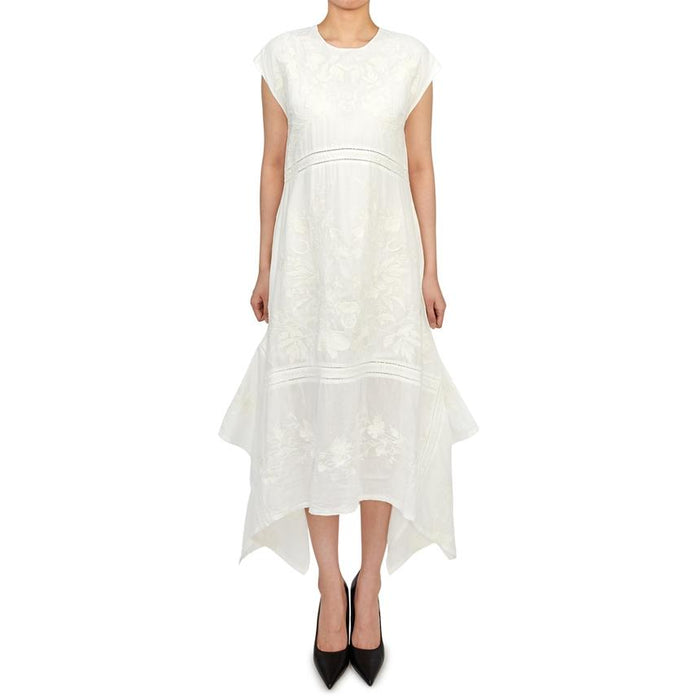 ALLSAINTS Off White Sleeveless Midi Dress