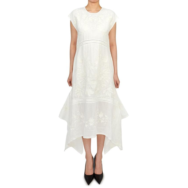 ALLSAINTS Off White Sleeveless Midi Dress