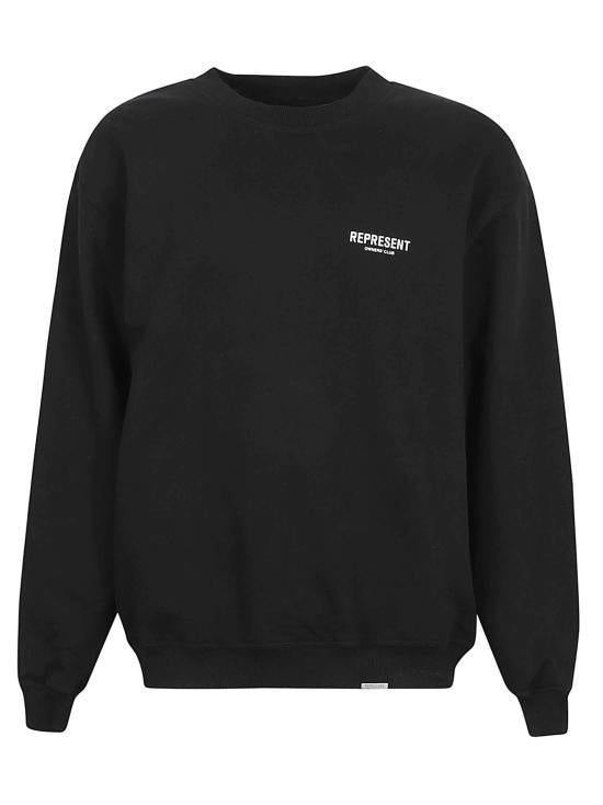 REPRESENT Owners Club Sweatshirt Men’s Black Cotton Pullover M0415901