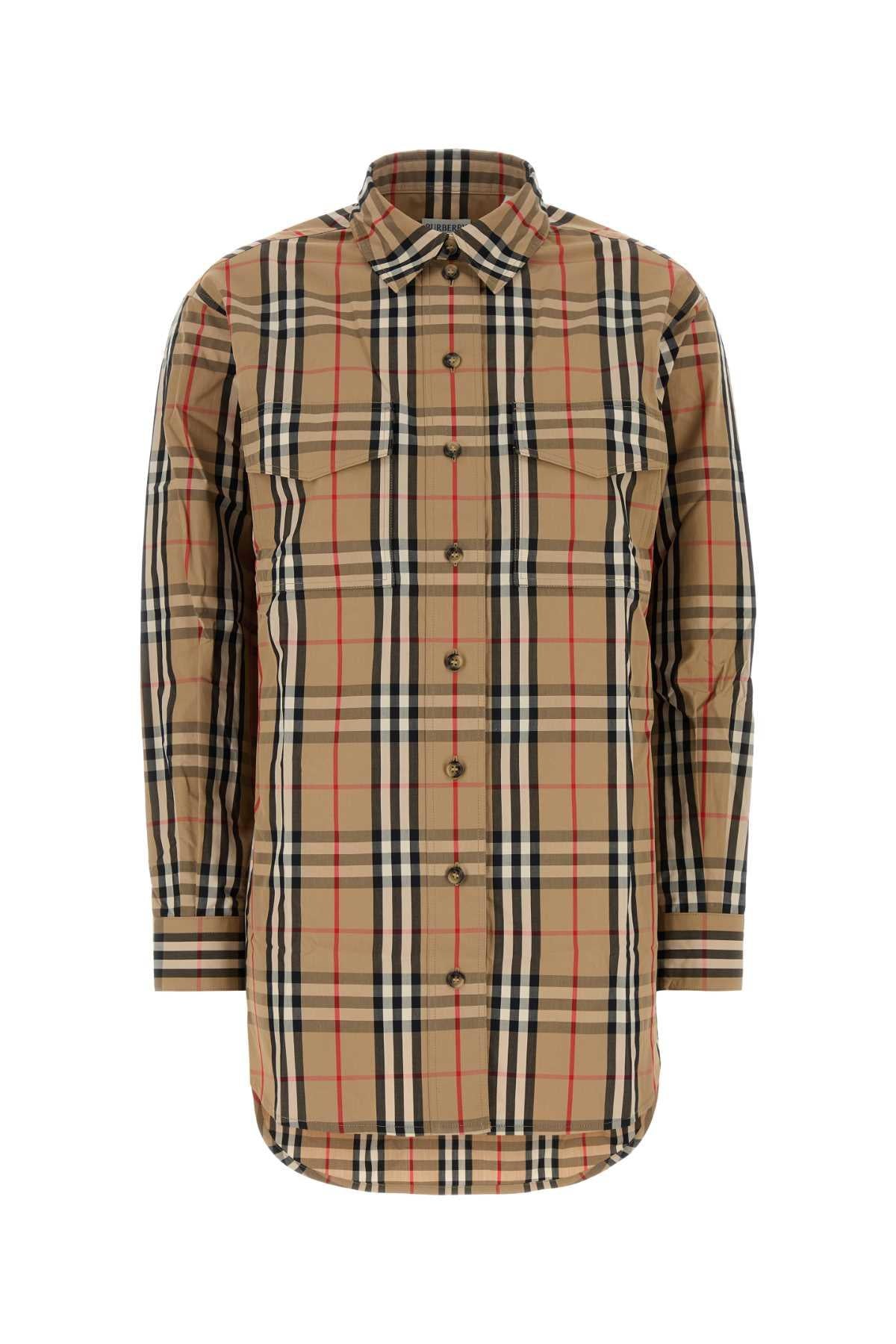 BURBERRY Long Sleeve Button-Up Shirt FW26 A7028
