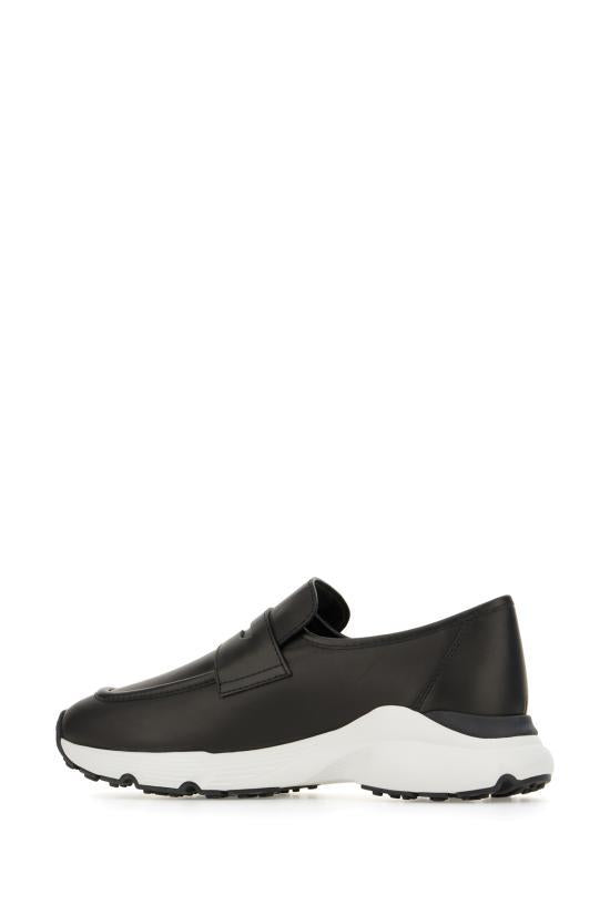 Tods Black Leather Low-Top Sneakers for Women