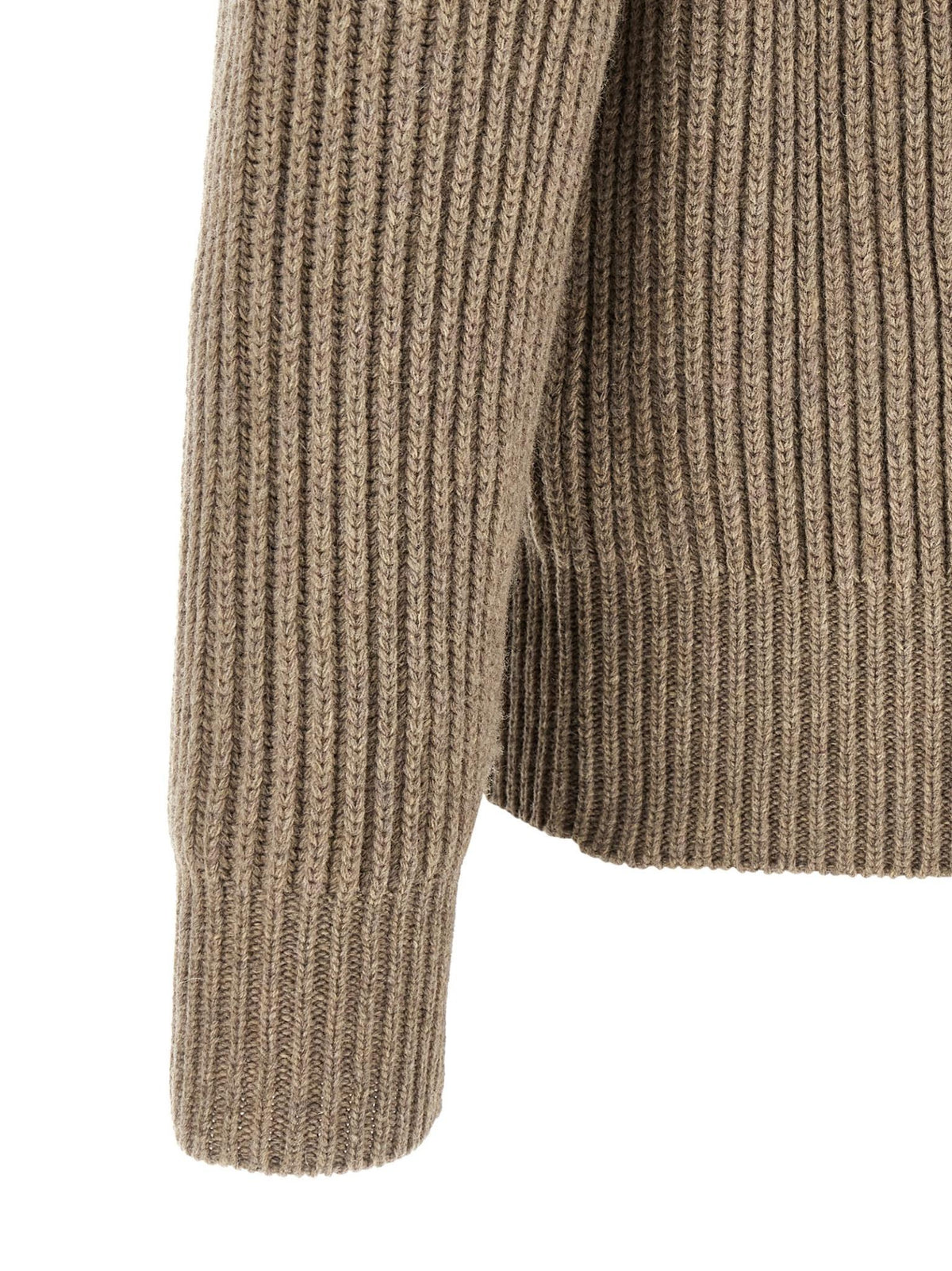Maison Margiela Black Wool Zip-Up Knit Jacket