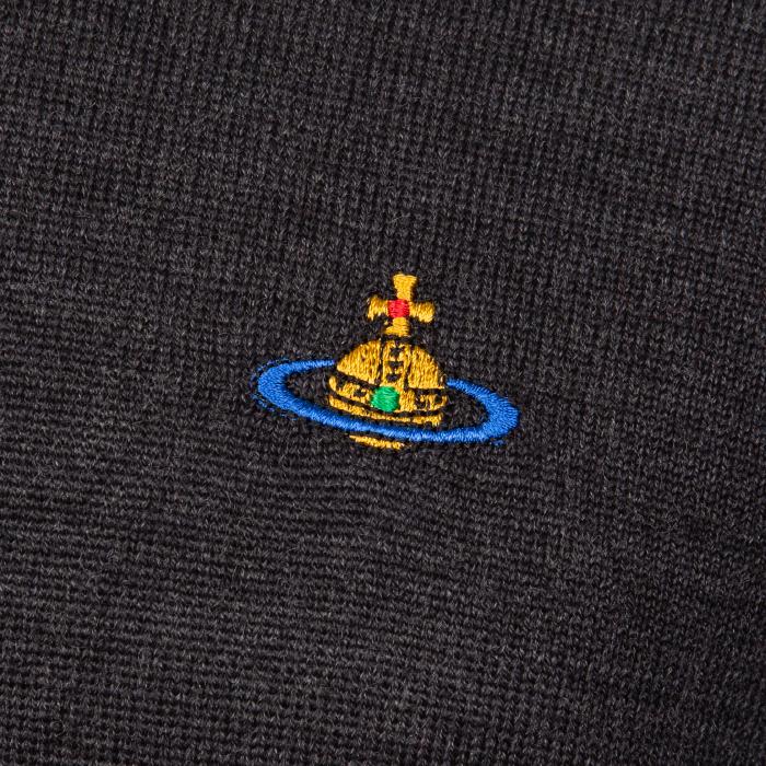 Vivienne Westwood Men’s Vintage Black Round Neck Knit Sweater