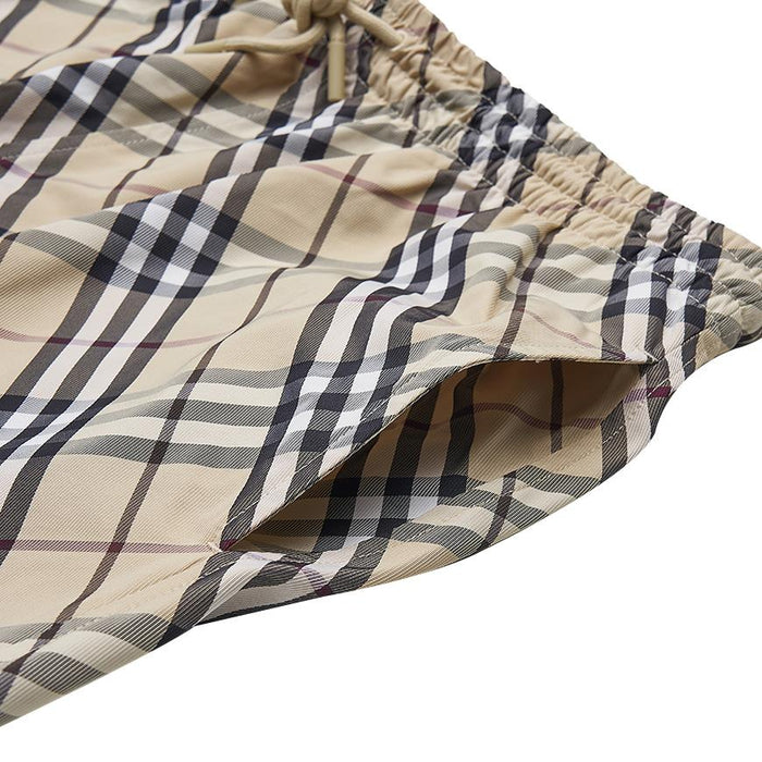 BURBERRY Men’s Check Swim Shorts Navy