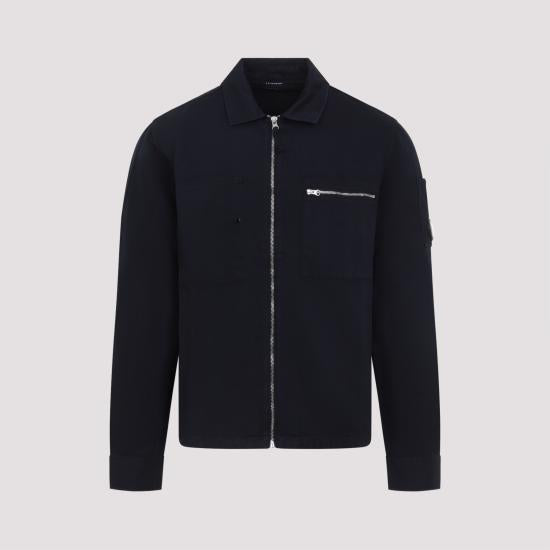 CP Company Lightweight Bomber Jacket fo 20CMOS226A 110626G 888 TOTAL ECLIPSE DOM