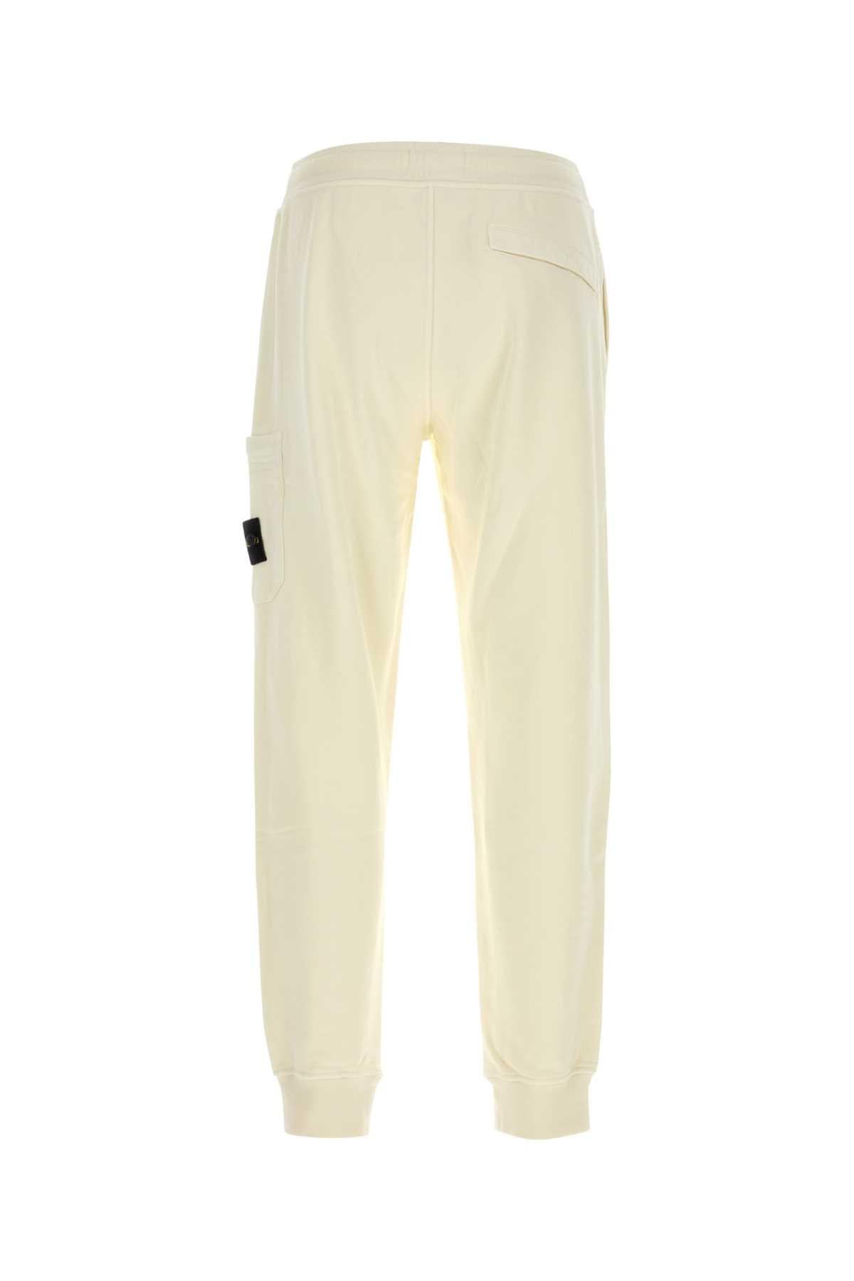 STONE ISLAND Black Cotton Jogger Sweatpants for Men