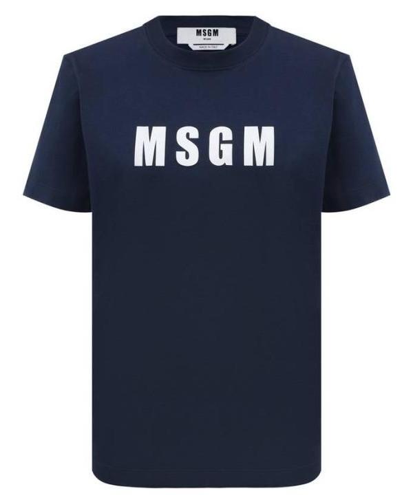 MSGM Logo Print Short Sleeve T-Shirt 3641MDM92 247002 89