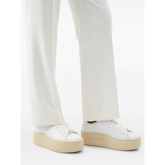 VALENTINO Rockstud Low-Top Leather Sneakers White Women